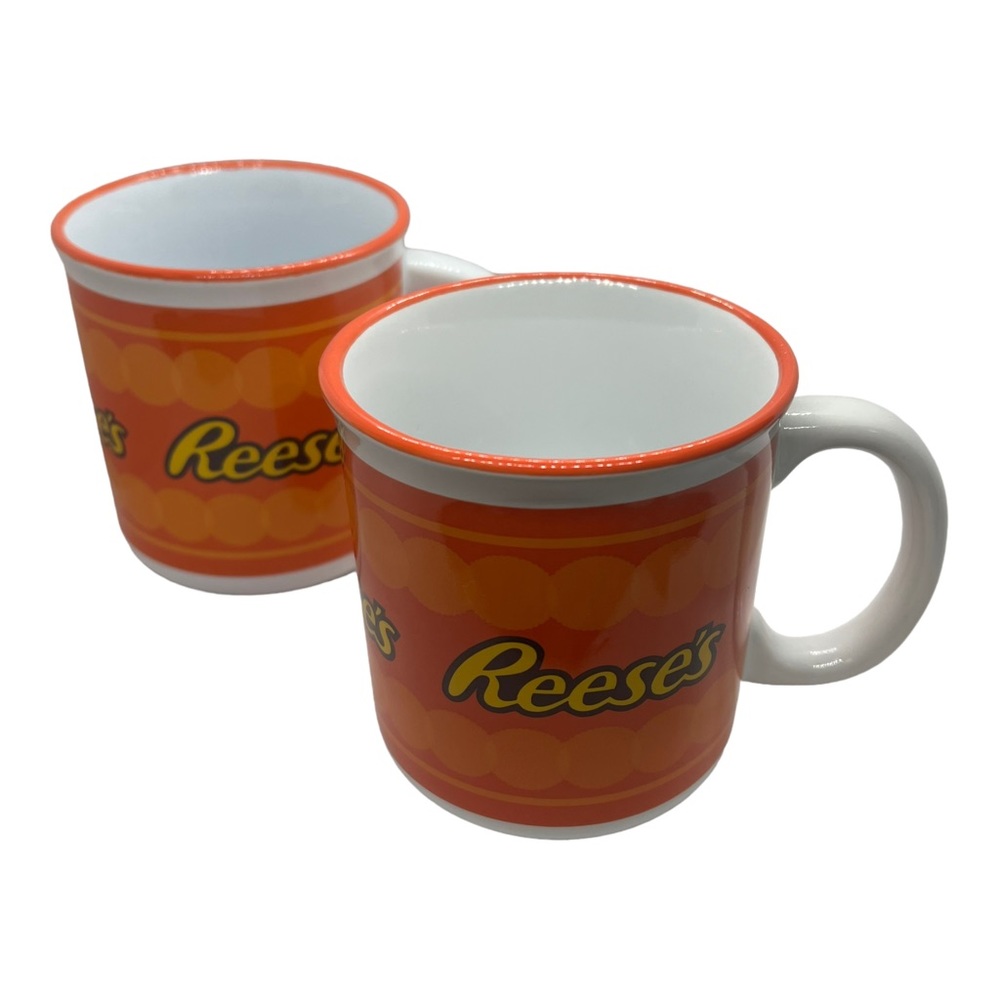 Set of Two Reese’s Galerie Coffee Cups Mugs 8 Oz.